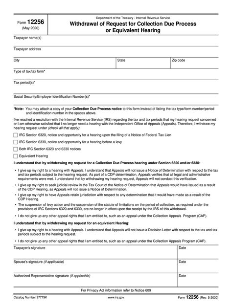 Rules governing practice before irs. IRS 12256 2020 - Fill and Sign Printable Template Online ...