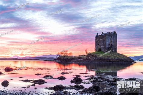 Castle Stalker Scottish Castle Loch Laich Loch Linnhe Argyll And