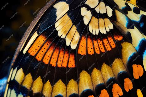 Premium Photo Butterfly Wing Texture Background Insect Wings Macro