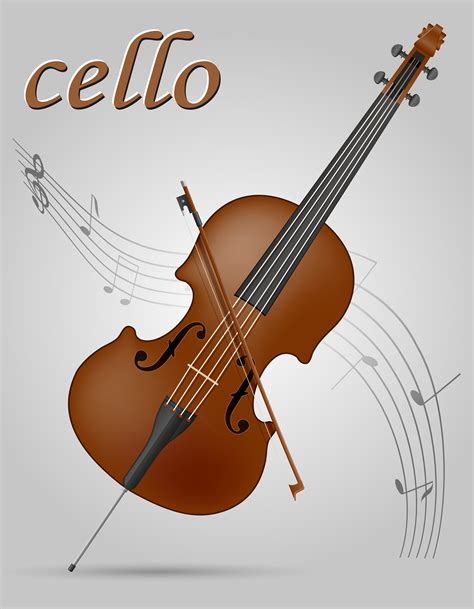 Cello Musical Instruments Stock Vector Illustration 493063 Vector Art
