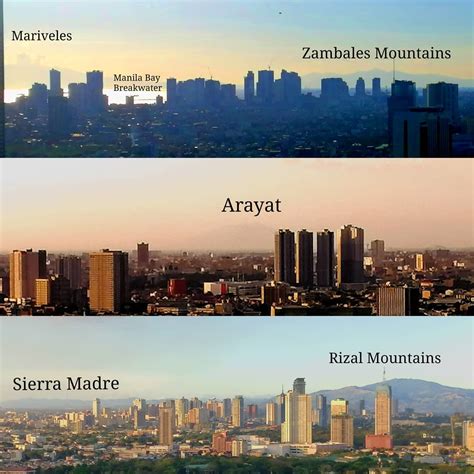 Look Different Mountains Visible In Metro Manila During Community