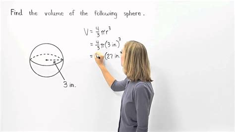 By substituting the components of the line into the sphere equation, we get i'm assuming that's just some piece of common math knowledge that i've long since forgotten, but googling for how to set up a quadratic equation hasn't really yielded anything either. Volume of a Sphere | MathHelp.com - YouTube