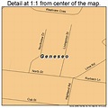 Geneseo New York Street Map 3628618