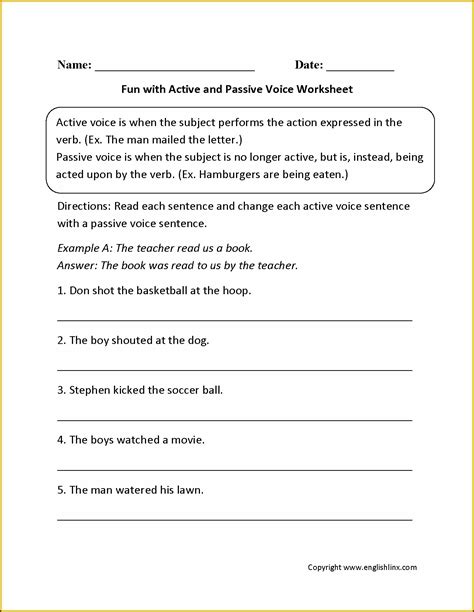 English Grammar Worksheets For Grade 6 With Answers Worksheet Resume