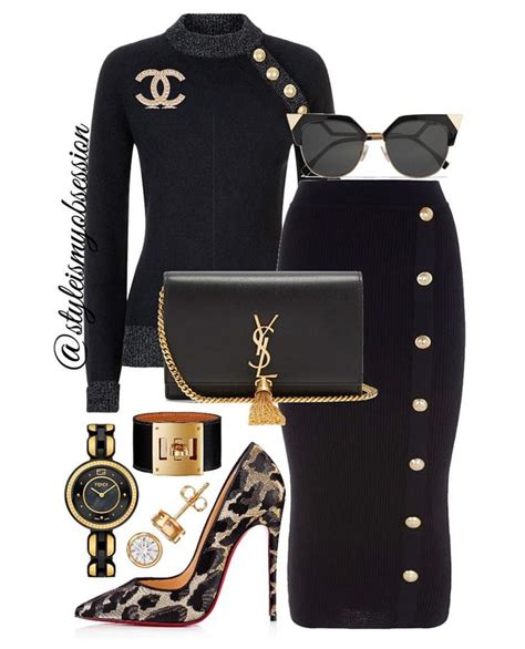 black leopard keep classy and sassy with today s black and leopard print outfit idea click the