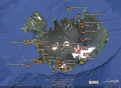 Choco Choco Tatto Iceland Volcanoes Map