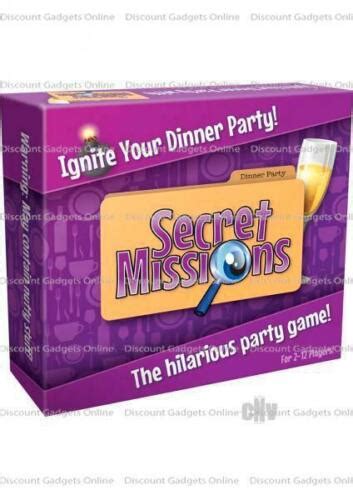 Secret Missions Dinner Party Party Game Adult Sex Games Couples