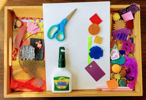 September Art Kit Preschool Collage With Colorful Rainbow Etsy