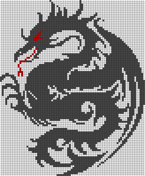 Detailed Dragon Pixel Art Grid Pixel Art Grid Gallery