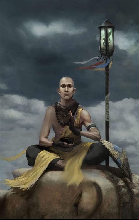 Robs Monk Fantasy Monk Character Art Character