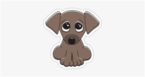 Drawn Puppy Big Eye Cute Cartoon Dog With Big Eyes Free Transparent