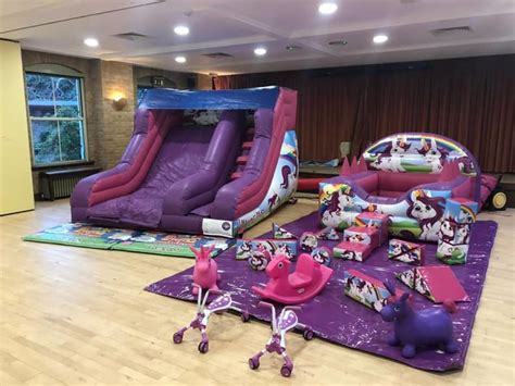 Unicorn Slide And Soft Play N1 Inflatable Fun Bouncy Castle Hire