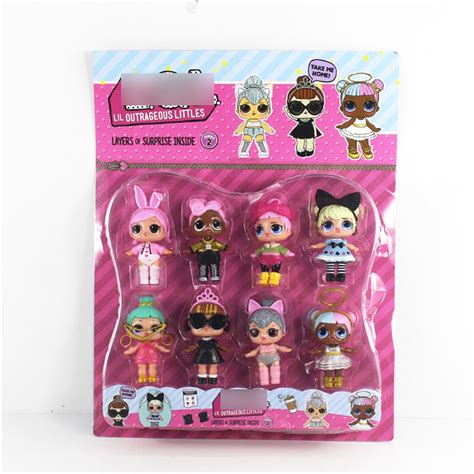 8pcsset Lol Hot Sale Fashion Funny Doll Toy Educational Novelty Kids