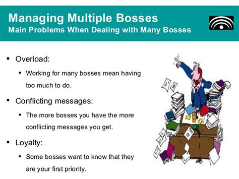 Managing Multiple Bosses Main Aspects