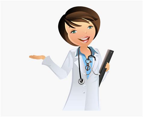 Cartoon Images Of Doctors Female Doctor Cartoon Png Free Transparent Clipart Clipartkey