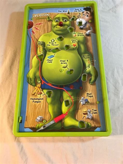 2004 Operation Shrek Board Game Board Only Replacement Part Piece