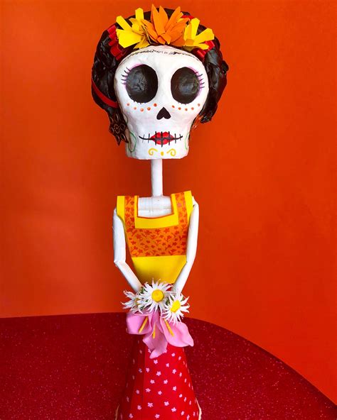 Frida Calavera Catrinas De Papel Dia De Muertos Etsy