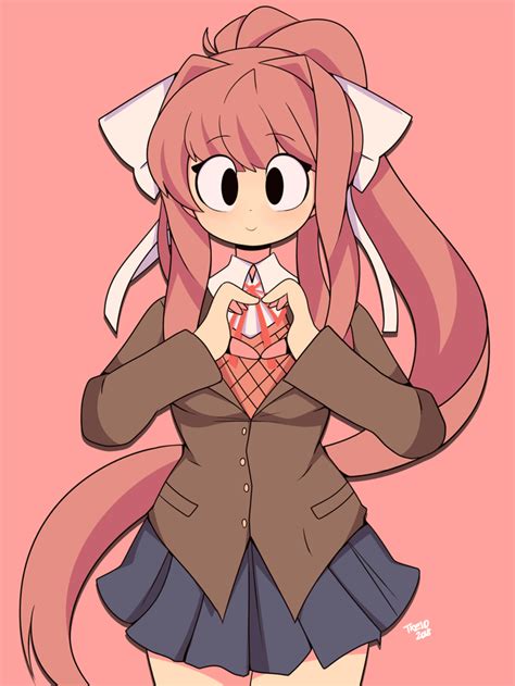 Finished My Monika Drawing The Collection Is Now Complete Ddlc