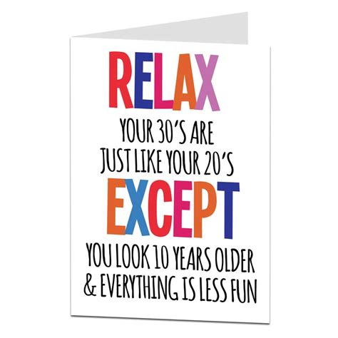 Simple 40th phrases for birthday cards and email wishes. Funny 30th Birthday Card Perfect For Son Or Daughter