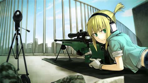1920x1080 Px Anime Girls Iris Material Sniper Sniper
