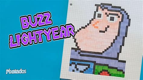 Como Dibujar Buzz Lightyear Pixel Art De 39x30 Pixelados Youtube