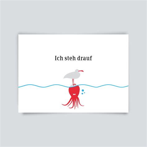 Maritime Und Lustige Postkarte Postkarte Mit Humor Karte Von Der Küste