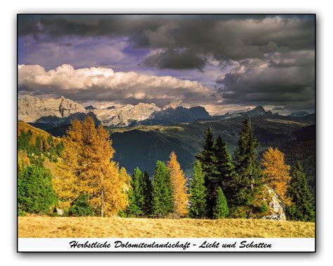 Herbstliche Dolomitenstimmung-Herbstfarben Foto & Bild | landschaft, landschaften-panoram ...