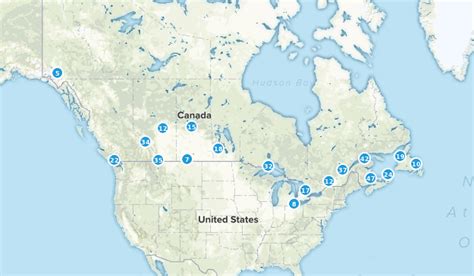 Map Of Canada National Parks Maps Of The World