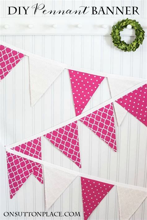 Diy Pennant Banner Sewing Tutorial On Sutton Place