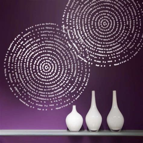 Resonance Wall Art Stencil Diy Home Decor Diy Wall Decor Trendy