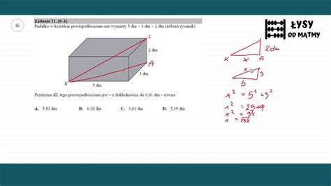 Najpierw tegoroczni maturzyści napiszą egzamin z języka polskiego. Zadanie 21 - Matura 2019 maj matematyka podstawa - YouTube