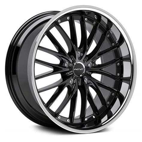 Inovit® Ysm 027 Haste Wheels Gloss Black With Chrome Lip Rims