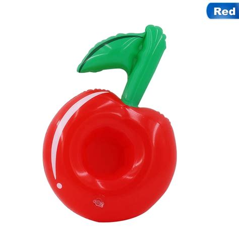 Mini Inflatable Cherry Drink Holders Pool Float Cup Holder Swimming