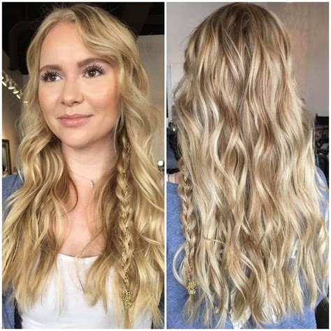 Textured crop haircut is extremely compatible with wavy hair type. Long Textured Wavy Blonde Lengths with 3-Strand Braid ...
