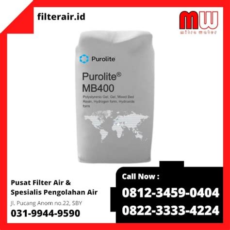 Resin Purolite Mb400 Kation Anion Mixed Bed Mitra Water