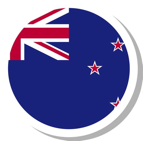 New Zealand Flag Circle Shape Flag Icon 16707182 Png