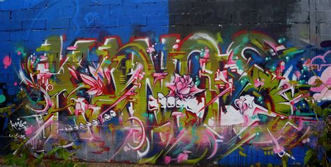 Art Color Graffiti Paint Psychedelic Urban Wall Rue Tag