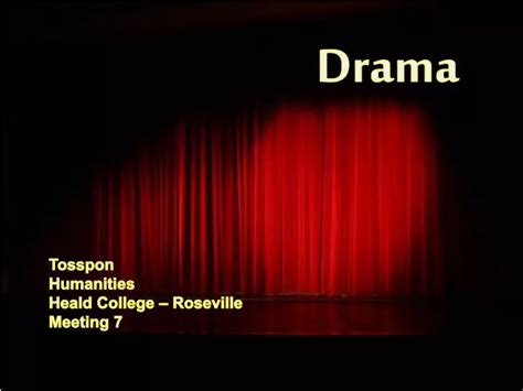 Ppt Drama Powerpoint Presentation Free Download Id3189262