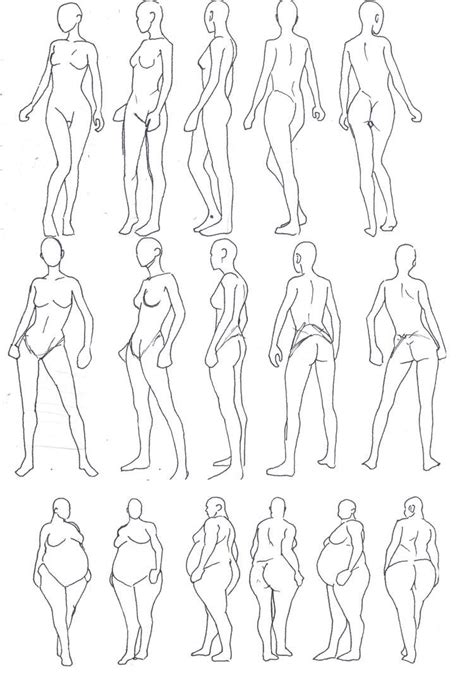 Turnaround Posing By Poplite Figure Drawing Reference Drawing Poses Art Reference Poses
