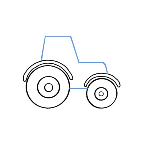 How To Draw A Tractor Step By Step Easy Drawing Guides Drawing Howtos