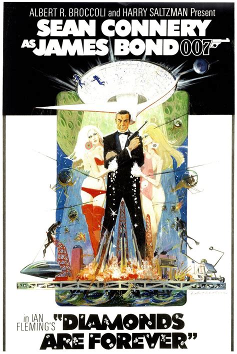Diamonds Are Forever James Bond 007 Movie Poster Sean Connery Us
