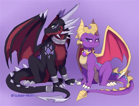 Cynder And Spyro Gender Swap By Cloudypouty On Deviantart