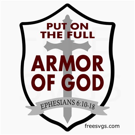 Armor Of God Ephesians 610 Free Svg File Free Svgs
