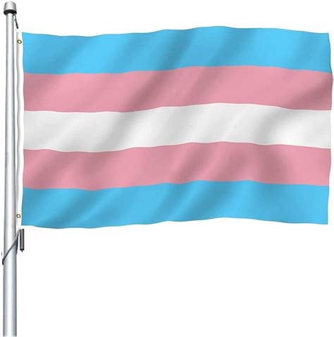 Wanwedo Transgender Pride Flag 3x5 Ft Outdoor Trans