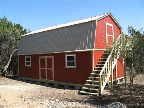 Premier Pro Tall Barn 18x32 Tuff Shed Shed Outside Stair