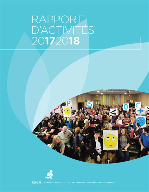 Le Rapport Dactivités 2017 2018 Du Riocm Riocm