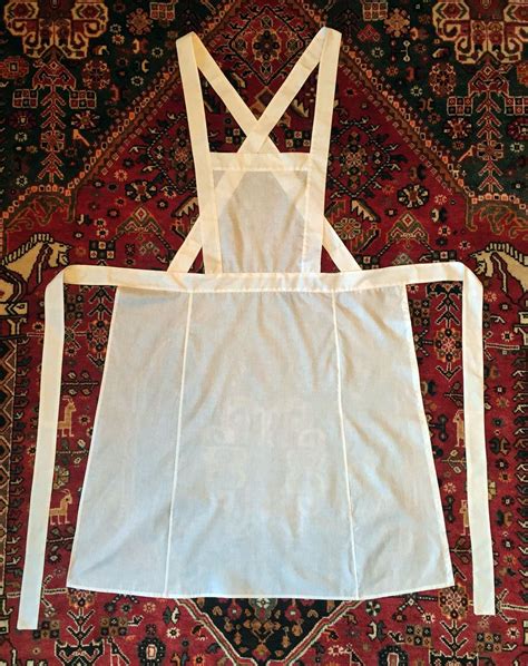Handmade Ladies White Maid Nurse Full Apron By Romlya On Etsy Edwardian Fashion Edwardian
