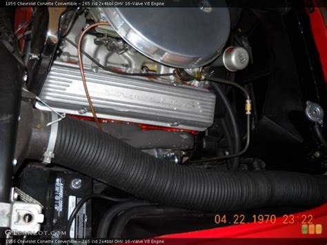 265 Cid 2x4bbl Ohv 16 Valve V8 Engine For The 1956 Chevrolet Corvette