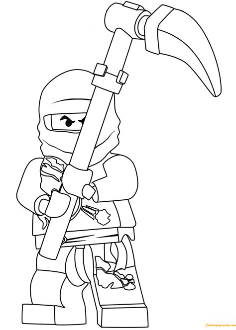 Lego Ninjago Cole Coloring Pages Toys And Dolls Coloring Pages Free