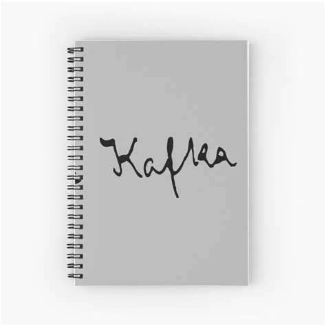 Signature Of Franz Kafka Spiral Notebook By Pzandrews Spiral Notebook